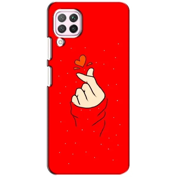 Чехол с рисунком «Сердце на красном» для Huawei P40 Lite Чехол с рисунком «Сердце на красном» для Huawei P40 Lite