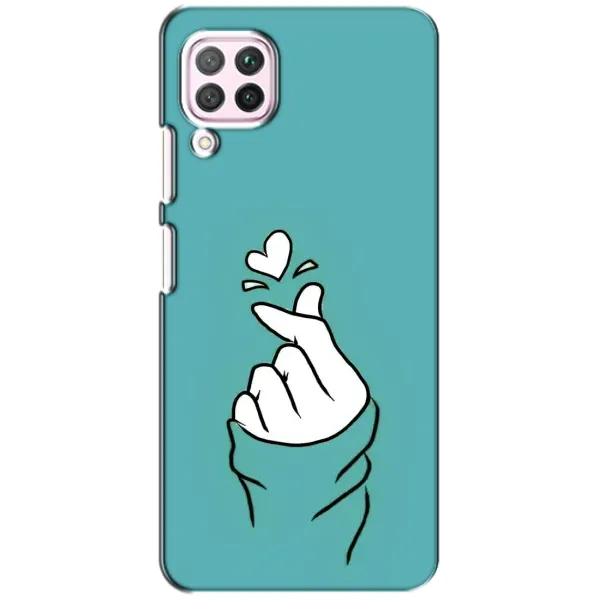 Чехол с рисунком «Сердечко на бирюзовом» для Huawei P40 Lite Чехол с рисунком «Сердечко на бирюзовом» для Huawei P40 Lite