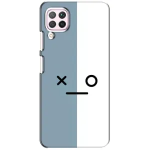 Силиконовые Чехлы (смешные стикеры) для Huawei P40 Lite (Серо-белый)