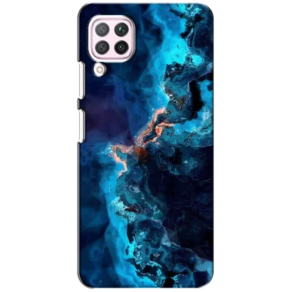 Чехол с рисунком «Синий мрамор» для Huawei P40 Lite Чехол с рисунком «Синий мрамор» для Huawei P40 Lite