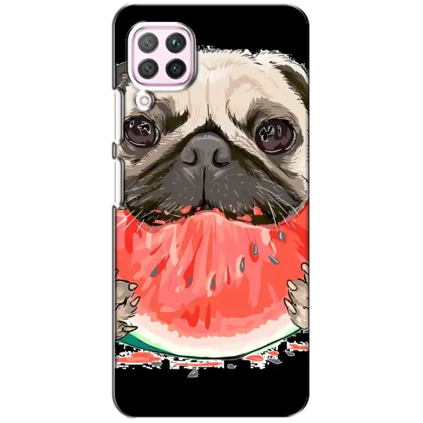 Чехол с рисунком «Смешной Мопс» для Huawei P40 Lite Чехол с рисунком «Смешной Мопс» для Huawei P40 Lite