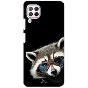Силіконовий Чохол з Энотами на Huawei P40 Lite (Стильний Єнот)