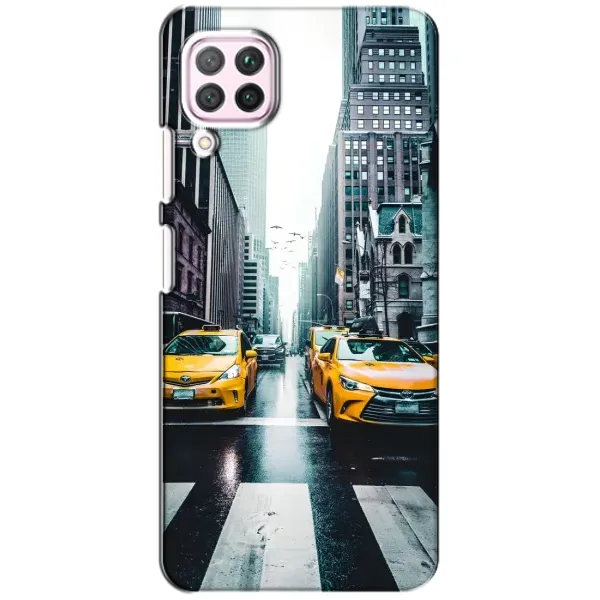 Чехол с рисунком «Такси» для Huawei P40 Lite Чехол с рисунком «Такси» для Huawei P40 Lite