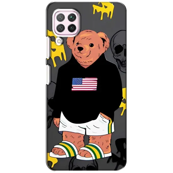 Чехол с рисунком «Teddy USA» для Huawei P40 Lite Чехол с рисунком «Teddy USA» для Huawei P40 Lite