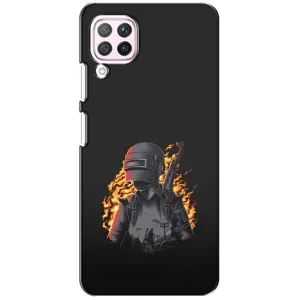 Чохол з картинкою "Герой Pubg" на Huawei P40 Lite (В полум'ї)