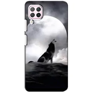 Чохол з Вовком на Huawei P40 Lite (Вовк і місяць)