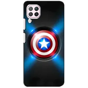 Чохол с Щітом Капітана Америки на Huawei P40 Lite (Яскраий Щит Капітана)