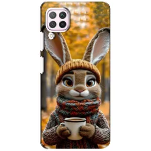 Друкований чохол 'Звірята з кавою' для Huawei P40 Lite (Зайчик з кавою)