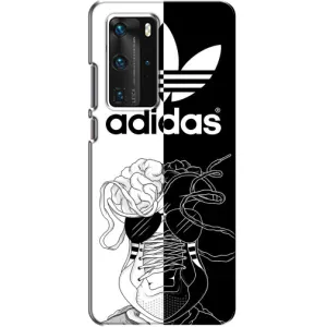 Чехол в стиле "Адидас" для Хуавей П40 Про (Adidas шнурки)