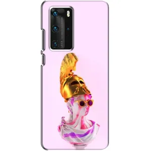 Чохол з Прикольним Принтом на Huawei P40 Pro (АРТ Статуя)