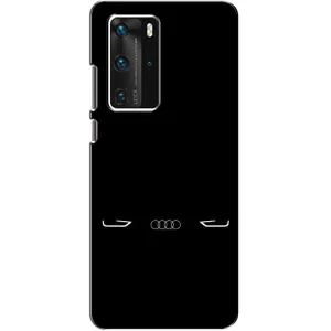 Силіконовий бампер з картинкою машини на Huawei P40 Pro (Сілует Audi)