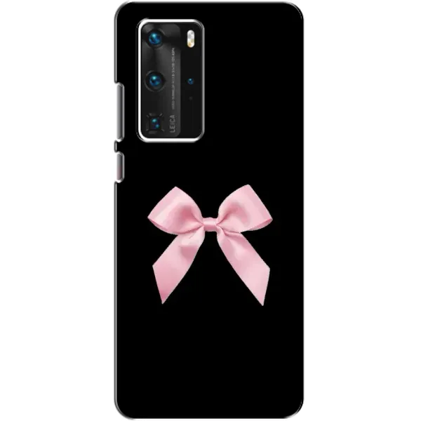 Чехол с рисунком «Бант на черном» для Huawei P40 Pro Чехол с рисунком «Бант на черном» для Huawei P40 Pro