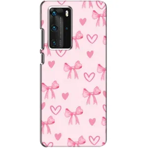 Чохол банти для Huawei P40 Pro (Бантики і сердечки)