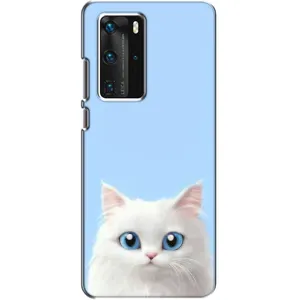 Чохол на тематику: Коти для Huawei P40 Pro (Білий кіт)