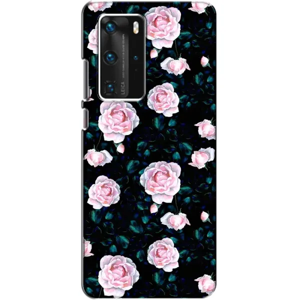 Чехол с рисунком «Чайные розы» для Huawei P40 Pro Чехол с рисунком «Чайные розы» для Huawei P40 Pro