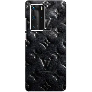 Текстурний Чохол Louis Vuitton для Хуавей П40 Про (Чорний ЛВ)