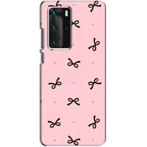 Чохол банти для Huawei P40 Pro (Чорні бантики)