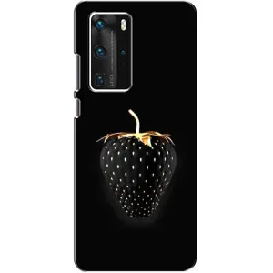 Чохол з зображенням смачної їжі для Huawei P40 Pro (Чорна полуниця)