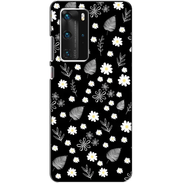Чехол с рисунком «цветение на чорном» для Huawei P40 Pro Чехол с рисунком «цветение на чорном» для Huawei P40 Pro