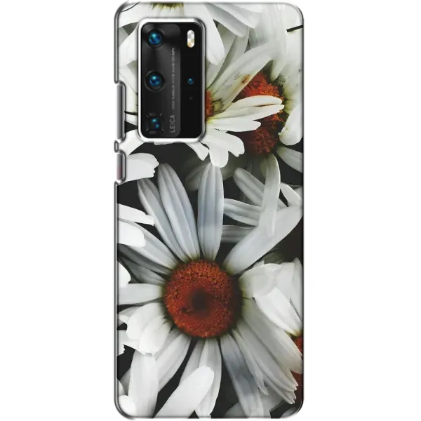 Чехол с рисунком «Цветы Ромашки» для Huawei P40 Pro Чехол с рисунком «Цветы Ромашки» для Huawei P40 Pro