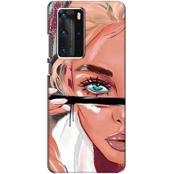Чехол с рисунком «Девушка и ресницы» для Huawei P40 Pro Чехол с рисунком «Девушка и ресницы» для Huawei P40 Pro