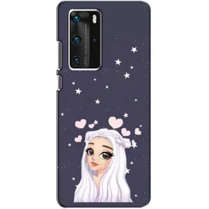 Чохол Стильні дівчата на Huawei P40 Pro (Дівчина та серця)