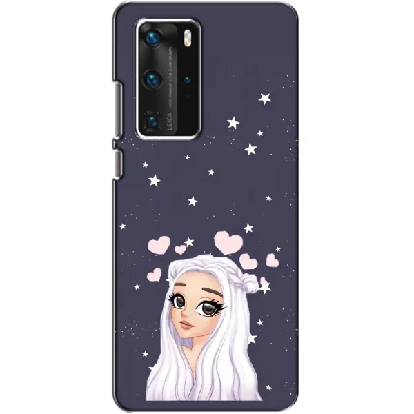 Чехол с рисунком «Девушка и сердечки» для Huawei P40 Pro Чехол с рисунком «Девушка и сердечки» для Huawei P40 Pro