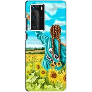 Чохол Стильні дівчата на Huawei P40 Pro (Дівчина на полі)