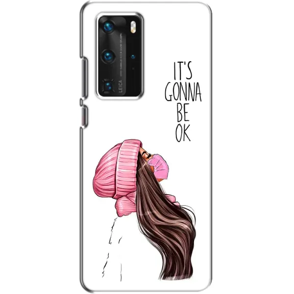 Чехол с рисунком «Девушка в маске» для Huawei P40 Pro Чехол с рисунком «Девушка в маске» для Huawei P40 Pro