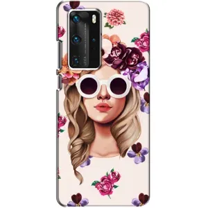 Чохол з картинкою Модні Дівчата Huawei P40 Pro (Дівчина в окулярах)