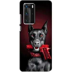Чехол ДОБЕРМАН для Huawei P40 Pro (Доберман злой)
