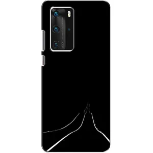 Чохол з картинками на чорному фоні для Huawei P40 Pro (Дорога)