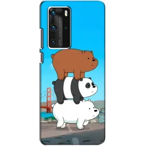 Чехлы с Пандами на Huawei P40 Pro (Друзья)