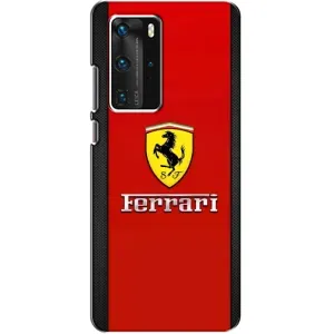 Силіконовий бампер з картинкою машини на Huawei P40 Pro (Ferrari Logo)