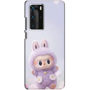 Чохол з принтом Лабубу для Huawei P40 Pro (Фіолетовий Лабубу)