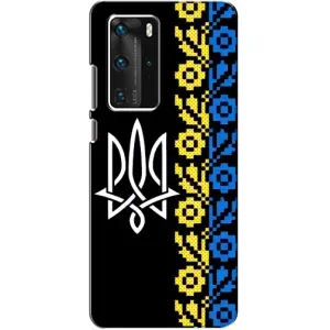 Силіконовый Чохол на Huawei P40 Pro (Герб и вишиванка)