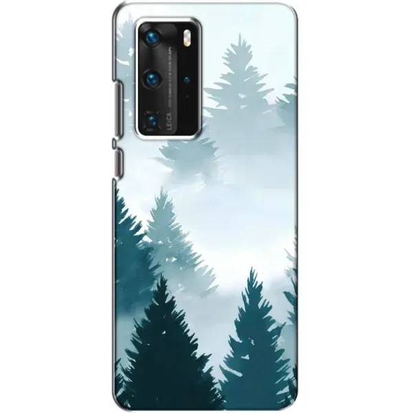 Чехол с рисунком «Горный лес» для Huawei P40 Pro Чехол с рисунком «Горный лес» для Huawei P40 Pro