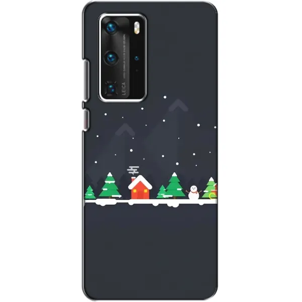 Чехол с рисунком «Город зимний» для Huawei P40 Pro Чехол с рисунком «Город зимний» для Huawei P40 Pro