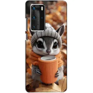 Друкований чохол 'Звірята з кавою' для Huawei P40 Pro