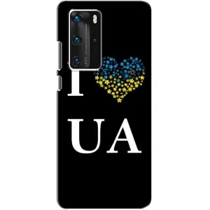 Силіконовий Чохол на Huawei P40 Pro (Я-Україна) (I Love UA)