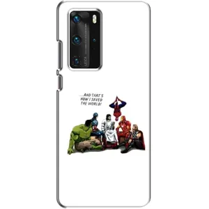 Чехлы для Huawei P40 Pro (Для Христиан) (Иисус супергерой)