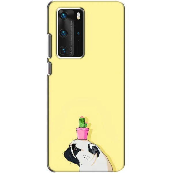Чехол с рисунком «Кактус на голове» для Huawei P40 Pro Чехол с рисунком «Кактус на голове» для Huawei P40 Pro