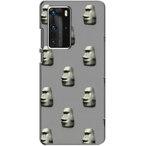 Бампер з принтом Меми для Huawei P40 Pro (Кам'яна особа)