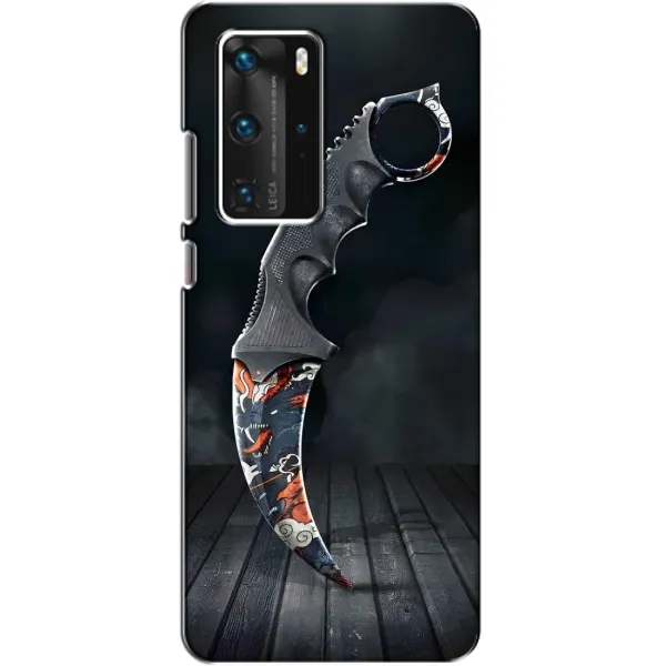 Чехол с рисунком «Кинжал КС ГО» для Huawei P40 Pro Чехол с рисунком «Кинжал КС ГО» для Huawei P40 Pro