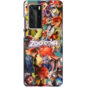 Силиконовый чехол с принтом Зоотрополіс для Huawei P40 Pro (Коллаж героев)