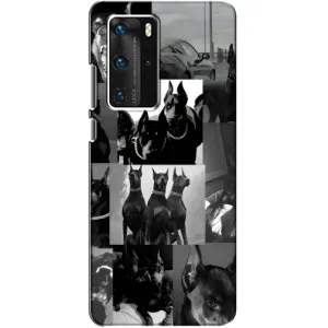 Чехол ДОБЕРМАН для Huawei P40 Pro (Коллаж Доберман)