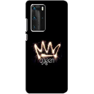 Чохол (Корона на чорному фоні) для Хуавей П40 Про (Корона)
