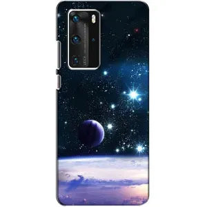 Чехол (ТПУ) с планетами на Huawei P40 Pro (Космический вид)