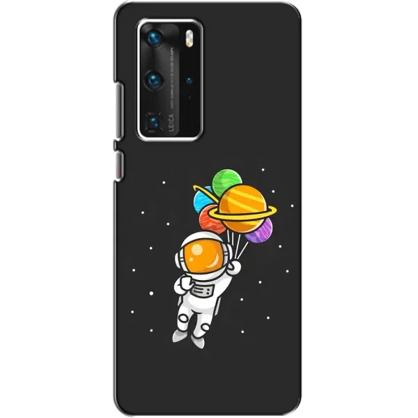 Чехол с рисунком «Космонавт с шариками» для Huawei P40 Pro Чехол с рисунком «Космонавт с шариками» для Huawei P40 Pro