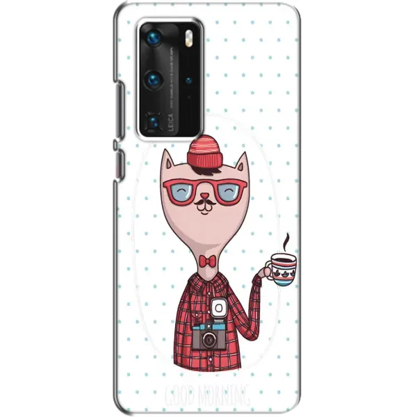 Чехол с рисунком «Кот аристократ» для Huawei P40 Pro Чехол с рисунком «Кот аристократ» для Huawei P40 Pro